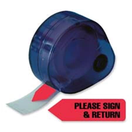Redi-Tag Please Sign &  Return Arrow Flag- .56in.x1-.88in.- Red RE462408